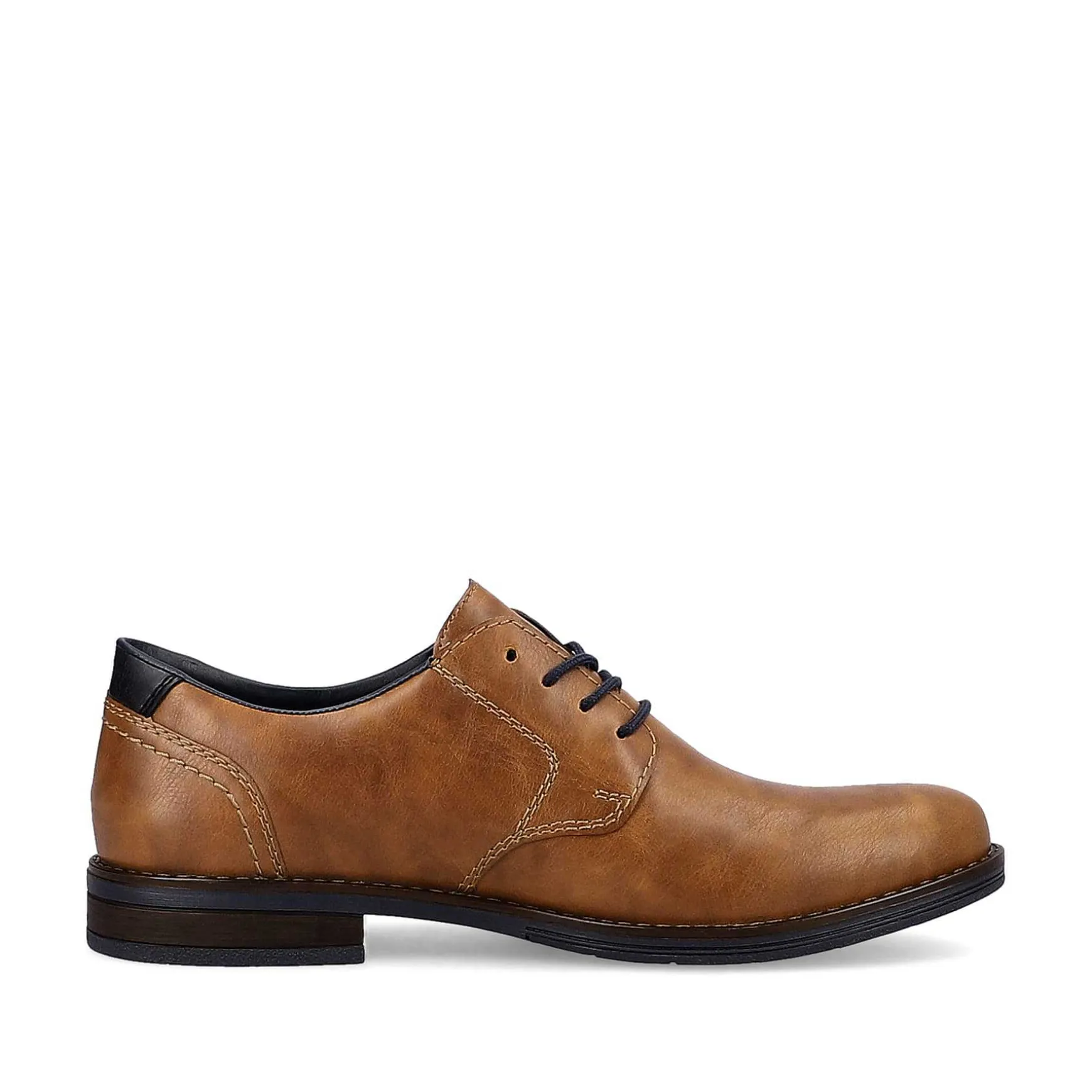 Rieker Men'S Lace-Up Shoes Nougat Brown