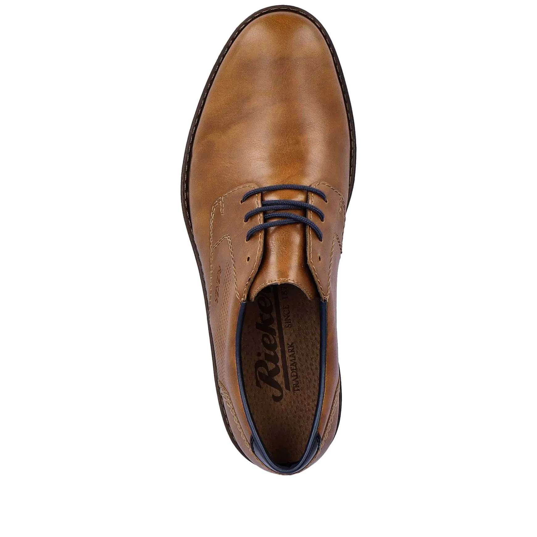 Rieker Men'S Lace-Up Shoes Nougat Brown