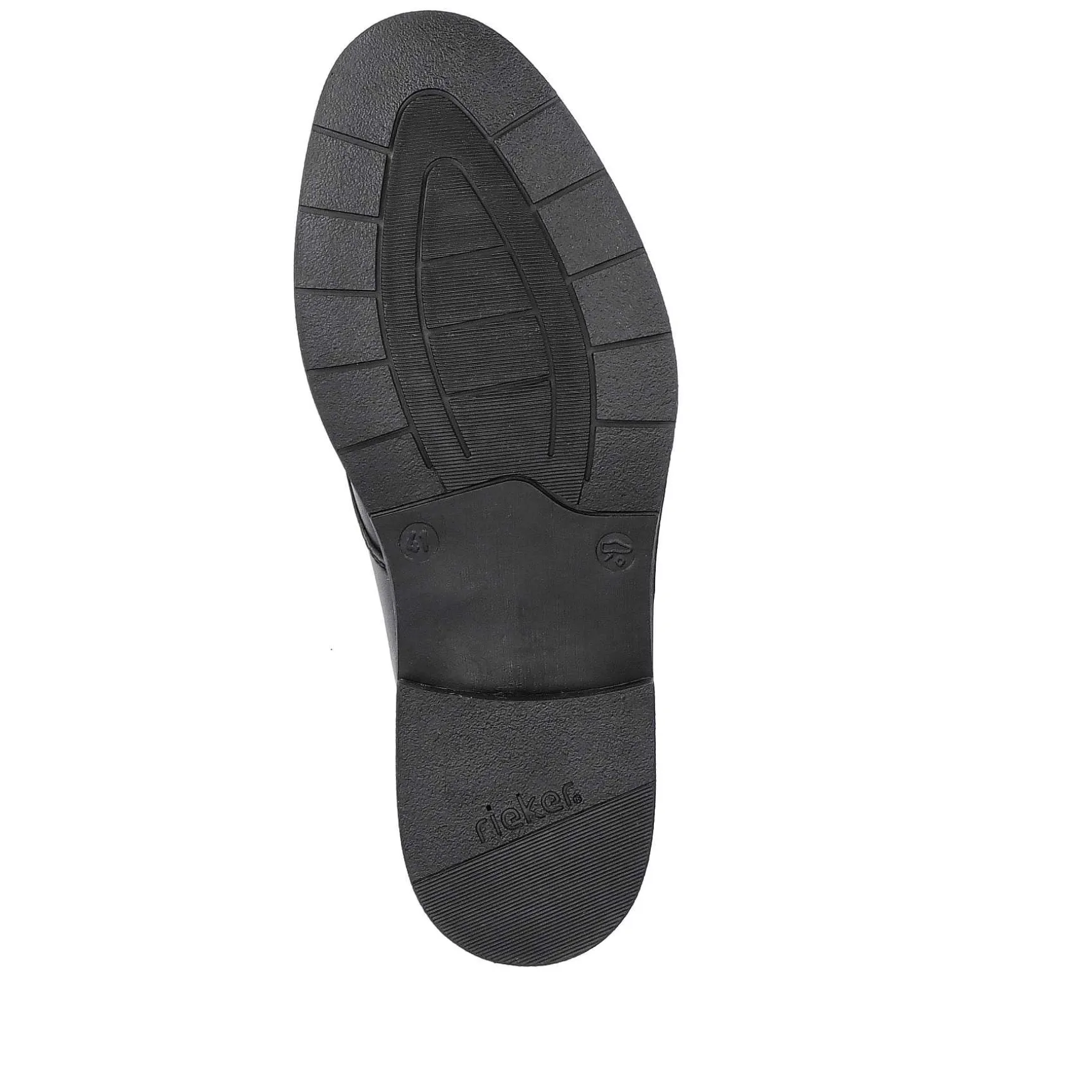 Rieker Men'S Lace-Up Shoes Midnight Black