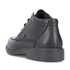 Rieker Men'S Lace-Up Shoes Glossy Black