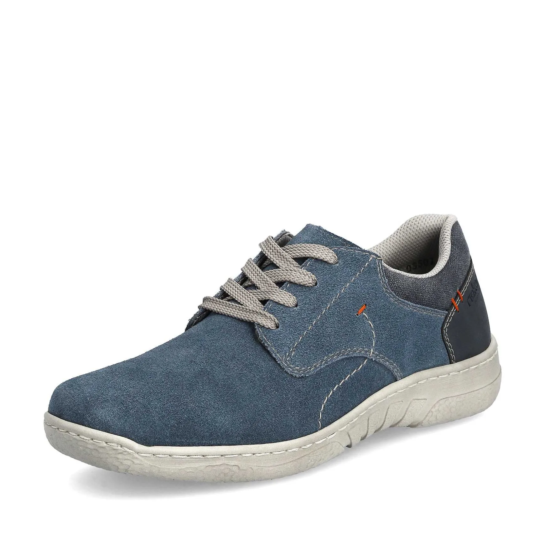 Rieker Men'S Lace-Up Shoes Sky Blue