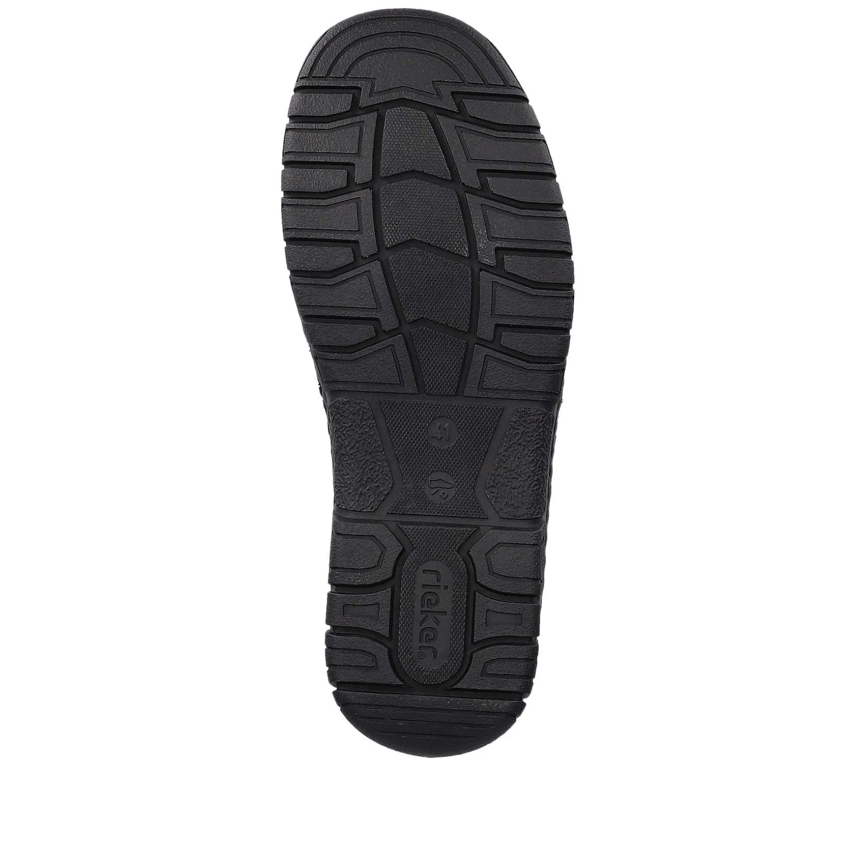 Rieker Men'S Lace-Up Shoes Graphite Black