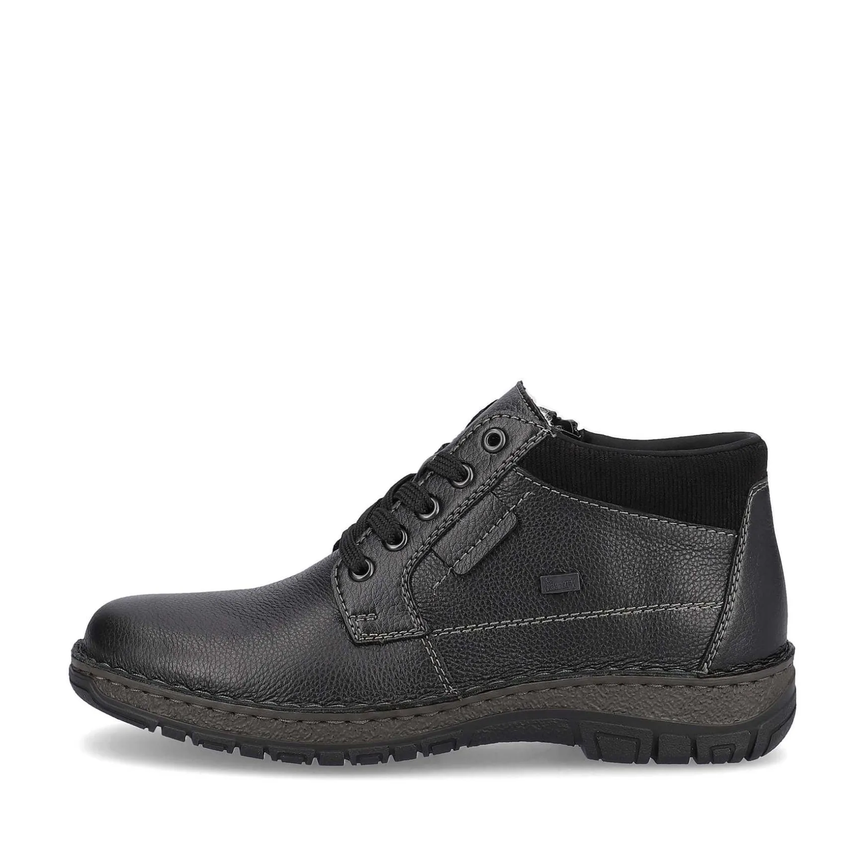 Rieker Men'S Lace-Up Shoes Graphite Black
