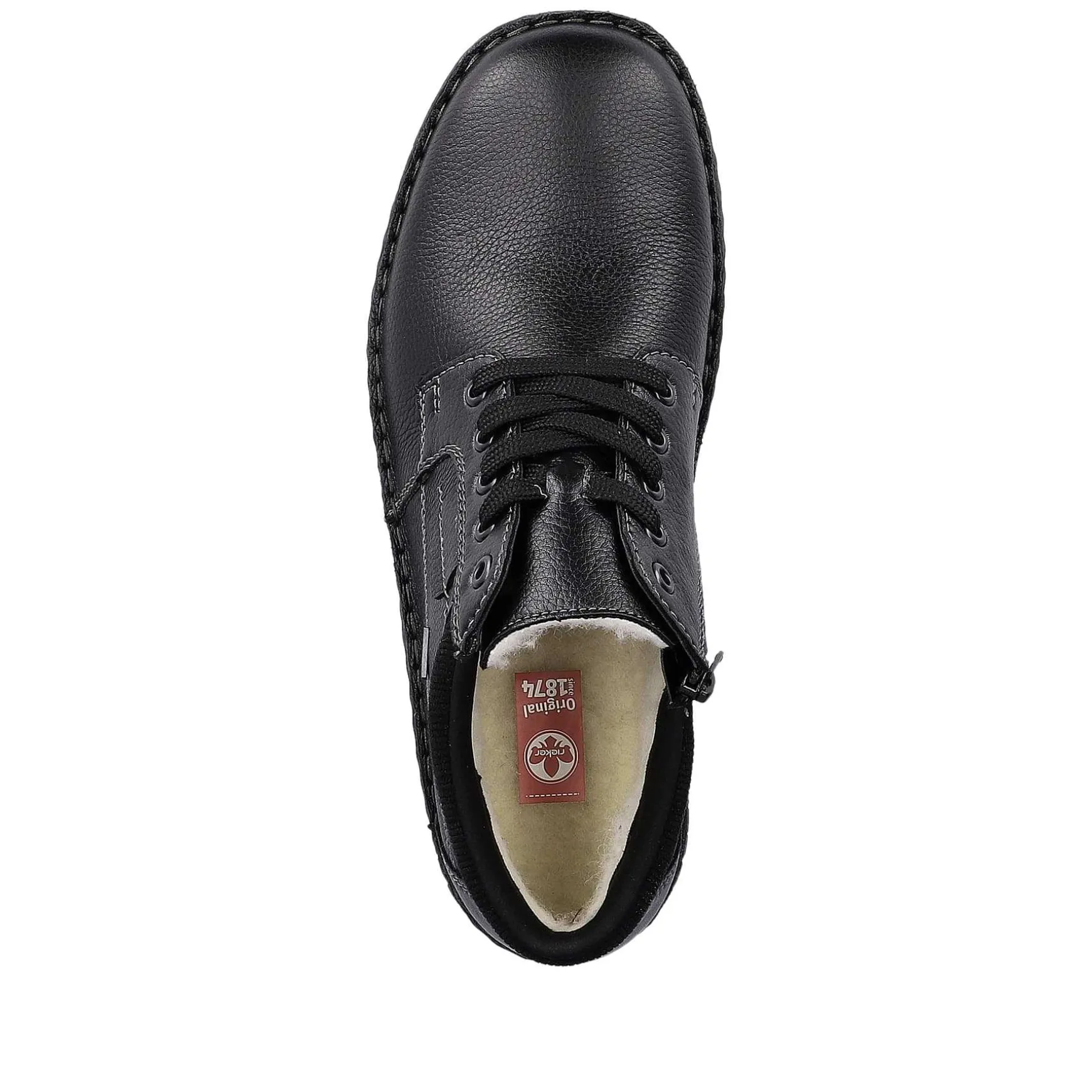 Rieker Men'S Lace-Up Shoes Graphite Black