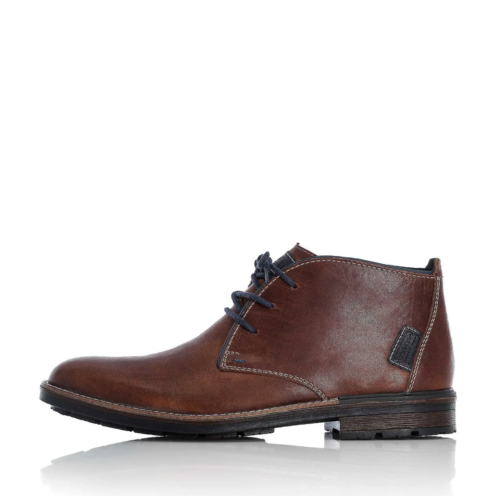 Rieker Men'S Lace-Up Shoes Chestnut Brown