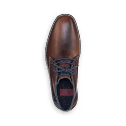 Rieker Men'S Lace-Up Shoes Chestnut Brown