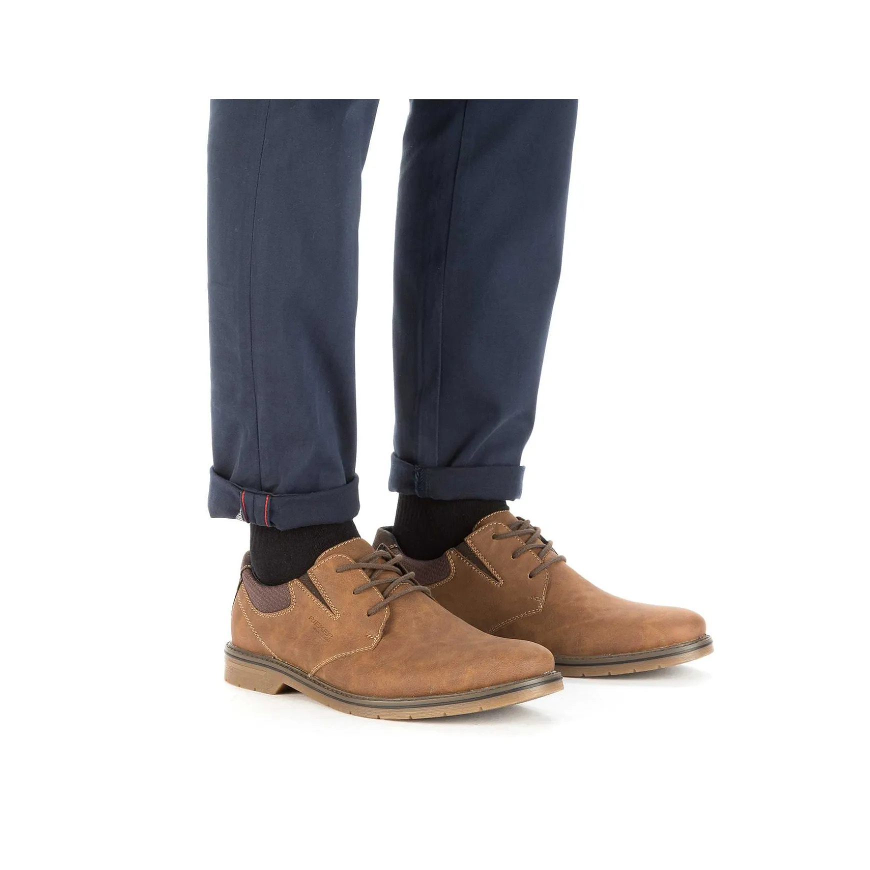 Rieker Men'S Lace-Up Shoes Clay Brown