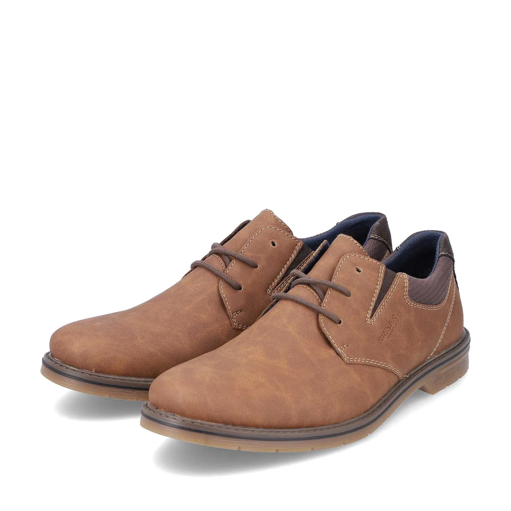 Rieker Men'S Lace-Up Shoes Clay Brown
