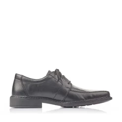 Rieker Men'S Lace-Up Shoes Glossy Black