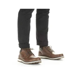 Rieker Men'S Lace-Up Shoes Caramel Brown