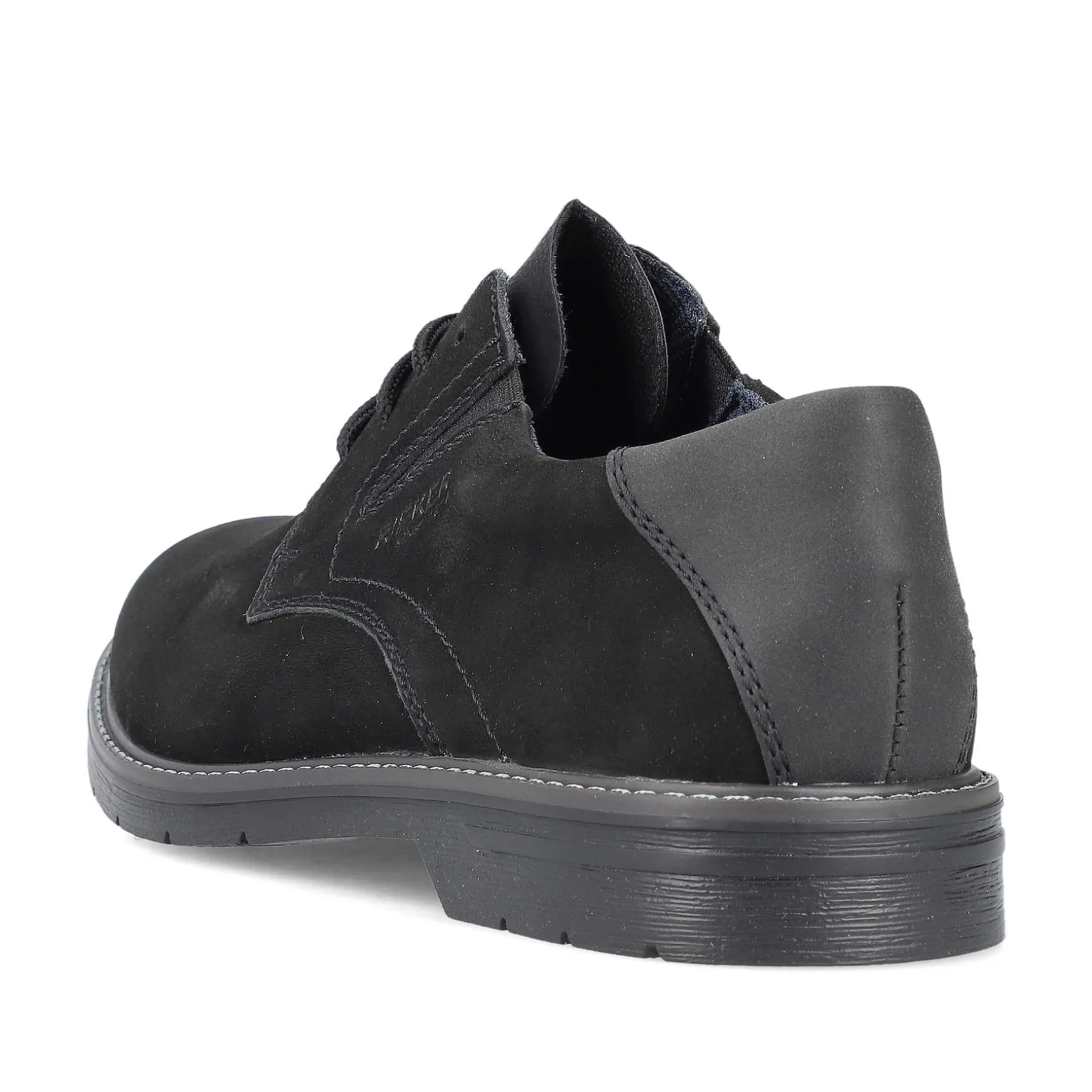 Rieker Men'S Lace-Up Shoes Jet Black