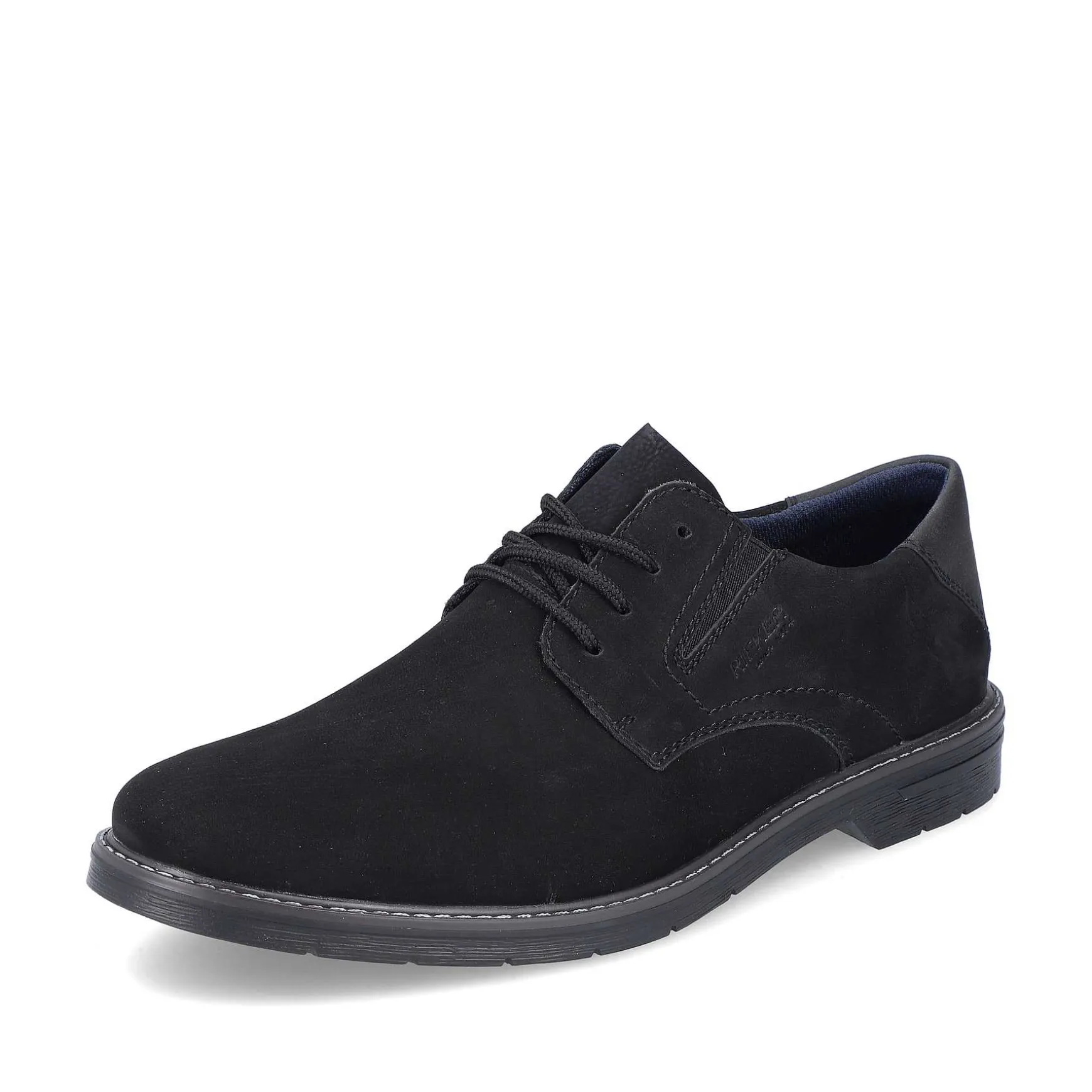 Rieker Men'S Lace-Up Shoes Jet Black