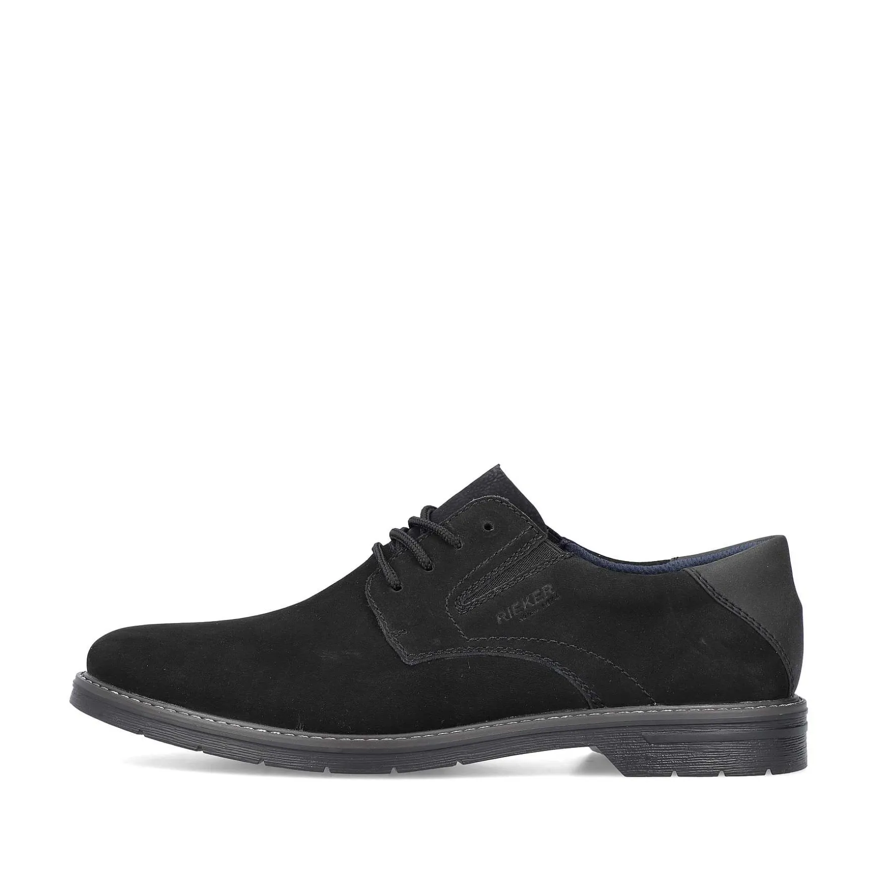 Rieker Men'S Lace-Up Shoes Jet Black