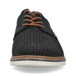 Rieker Men'S Lace-Up Shoes Steel Blue