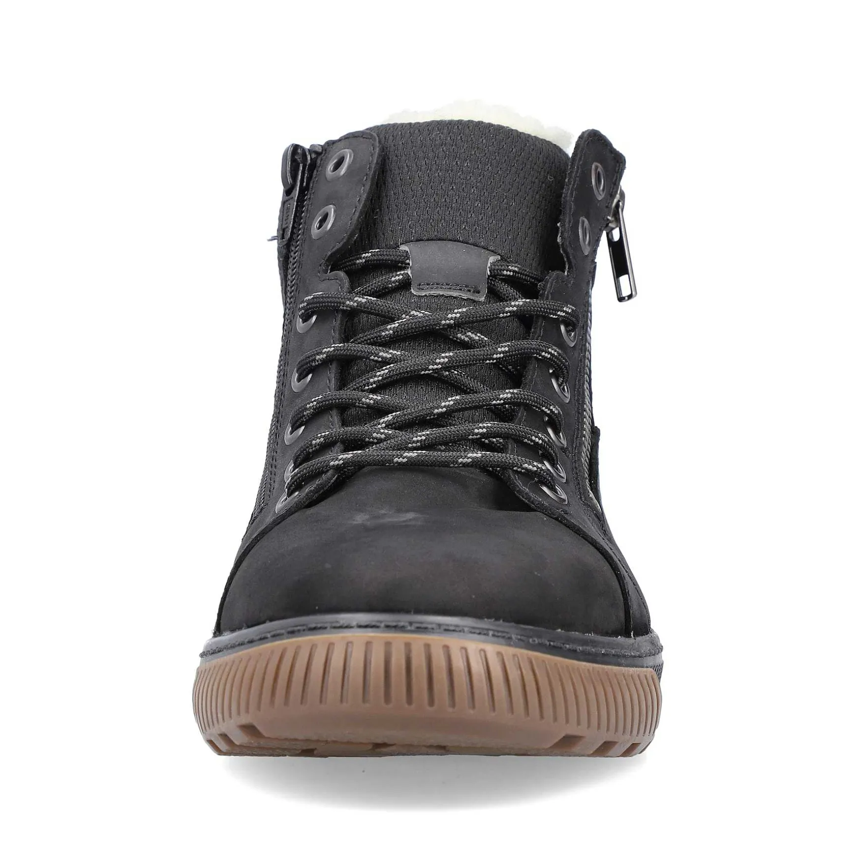 Rieker Men'S Lace-Up Shoes Asphalt Black