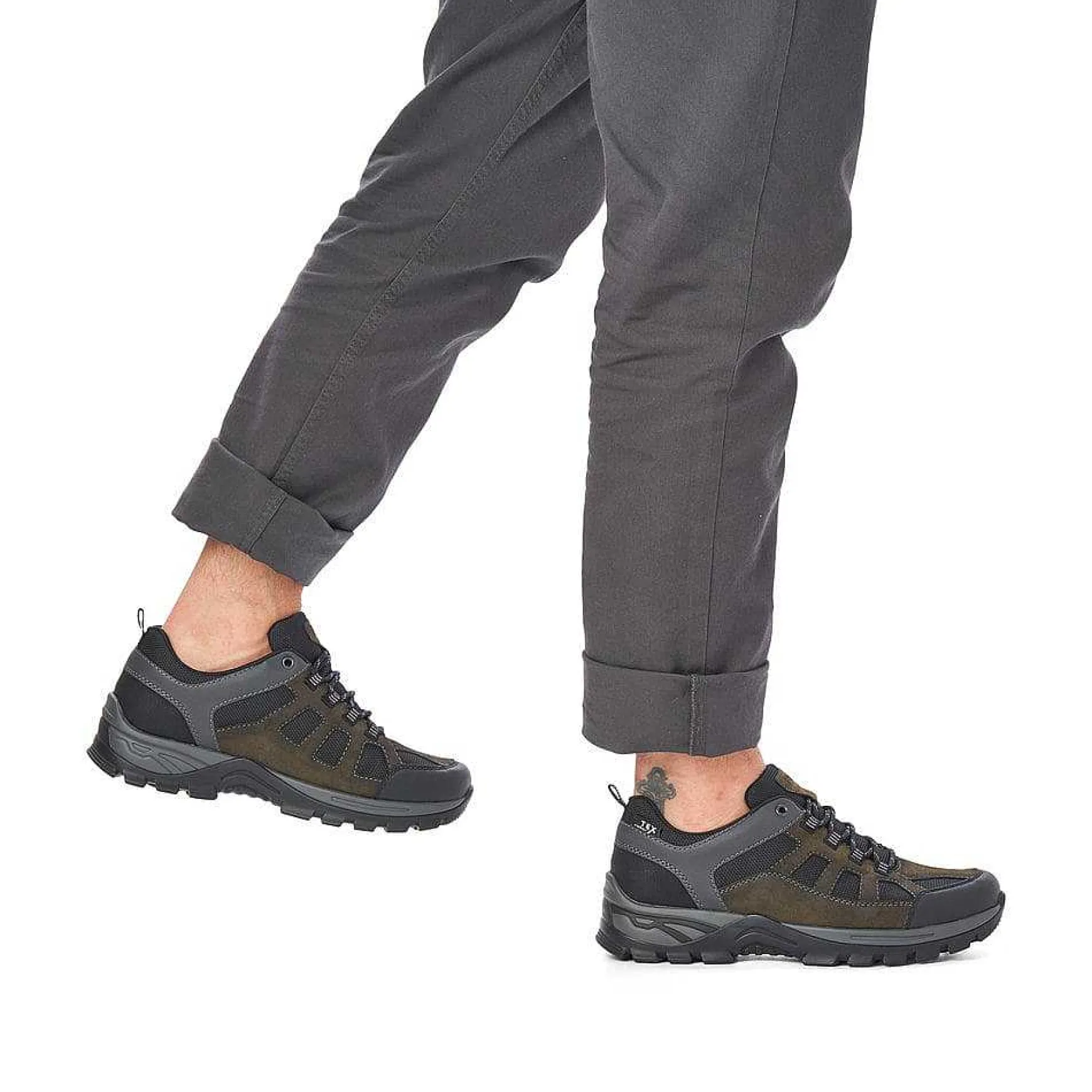 Rieker Men'S Lace-Up Shoes Cactus Green