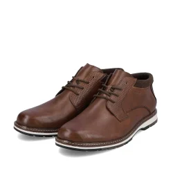 Rieker Men'S Lace-Up Shoes Wood Brown