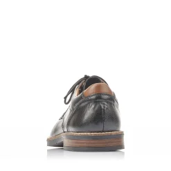 Rieker Men'S Lace-Up Shoes Glossy Black