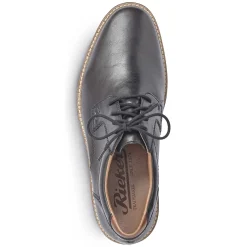 Rieker Men'S Lace-Up Shoes Glossy Black
