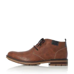 Rieker Men'S Lace-Up Shoes Caramel Brown