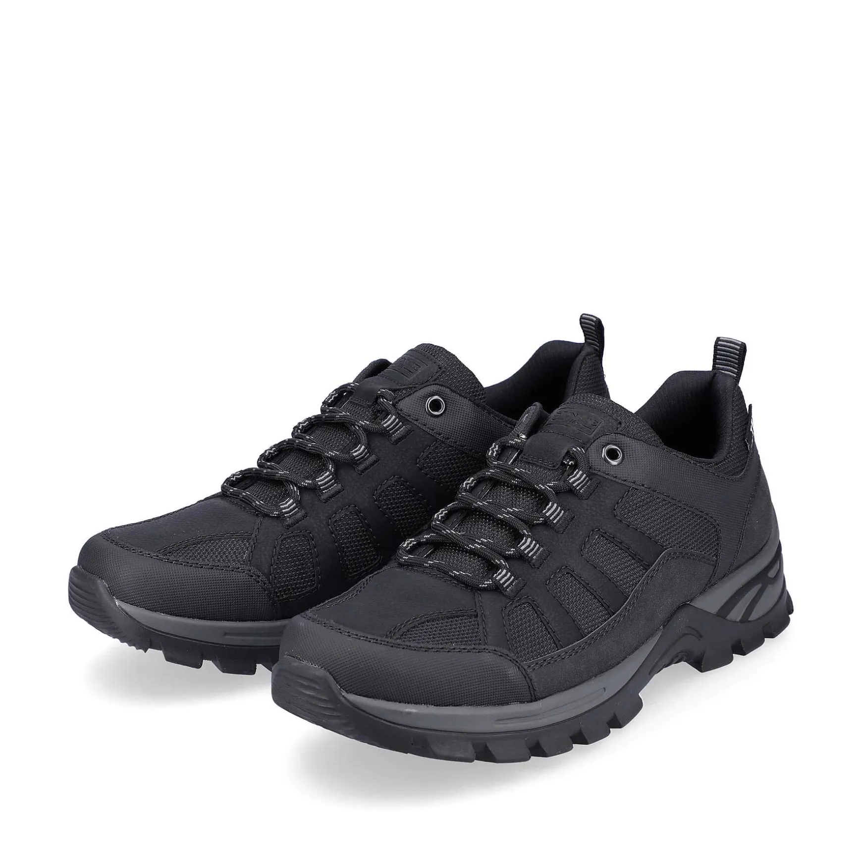 Rieker Men'S Lace-Up Shoes Jet Black