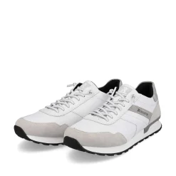 Rieker Men'S Low Sneaker Brilliant-White Graphite-Grey