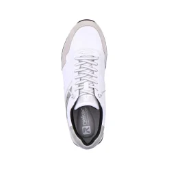 Rieker Men'S Low Sneaker Brilliant-White Graphite-Grey