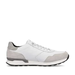 Rieker Men'S Low Sneaker Brilliant-White Graphite-Grey