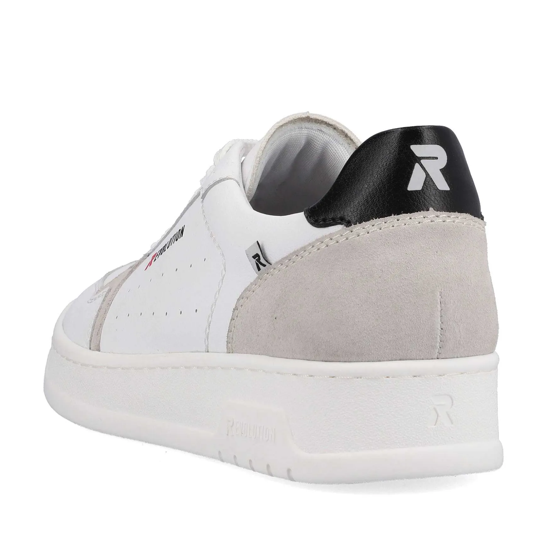 Rieker Men'S Low Sneaker Brilliant-White Graphite-Grey