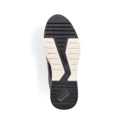 Rieker Men'S Low Sneaker Black-Beige-Green