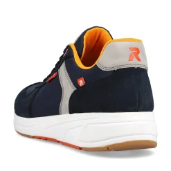 Rieker Men'S Low Sneaker Navy-Blue Steel-Grey