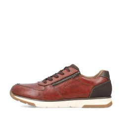 Rieker Men'S Low Sneaker Red Brown