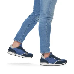 Rieker Men'S Low Sneakers Ocean Blue