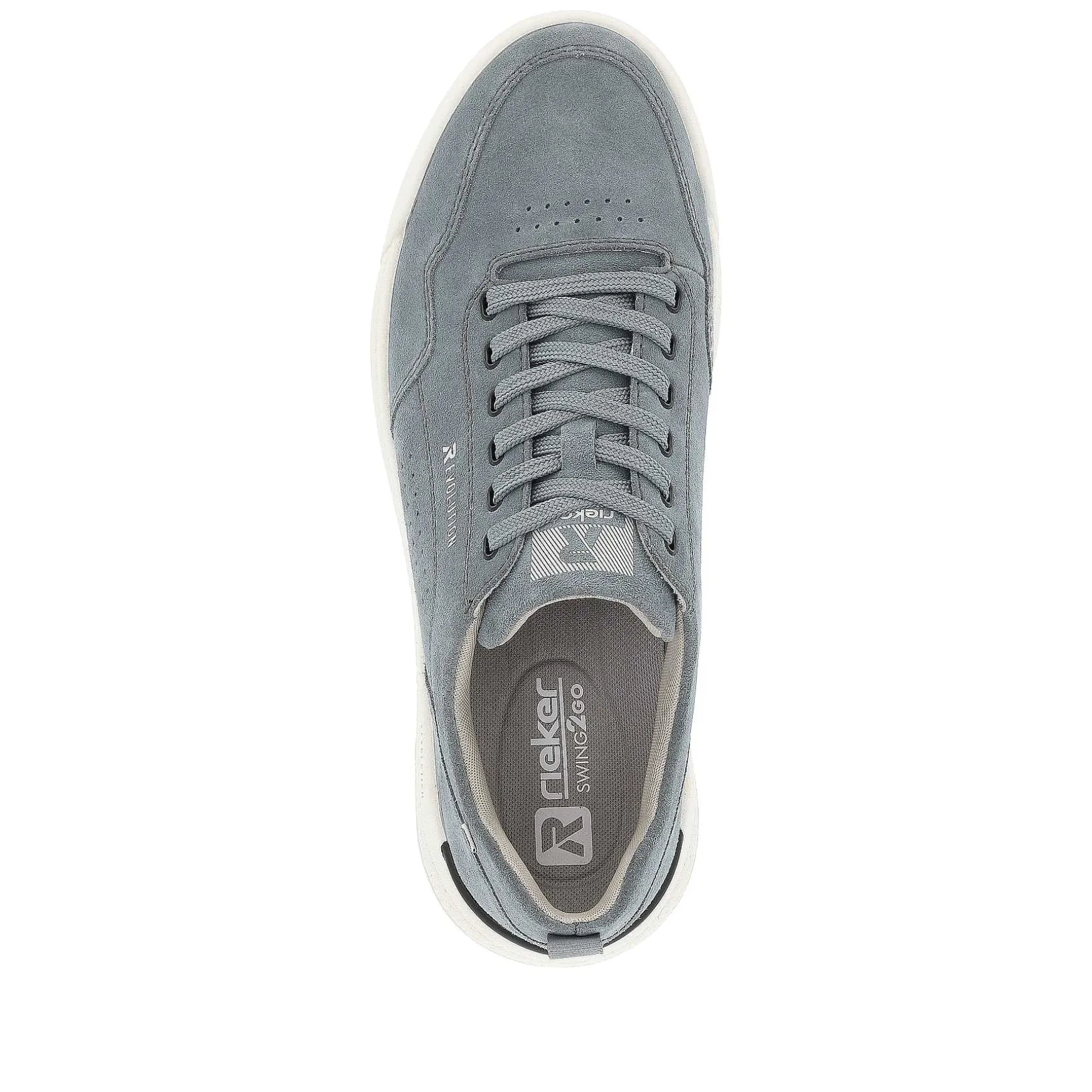 Rieker Men'S Low Sneakers Steel Blue