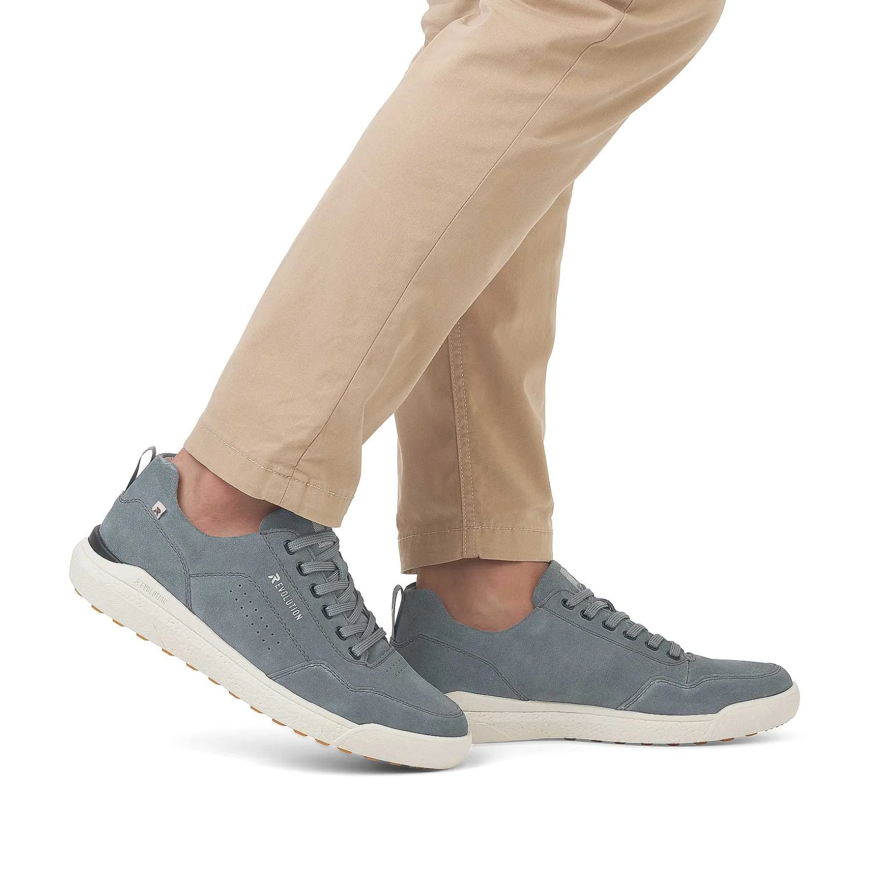 Rieker Men'S Low Sneakers Steel Blue