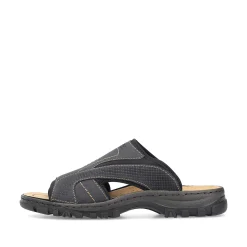 Rieker Men'S Mules Black Gray