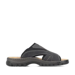 Rieker Men'S Mules Black Gray