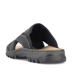 Rieker Men'S Mules Black Gray