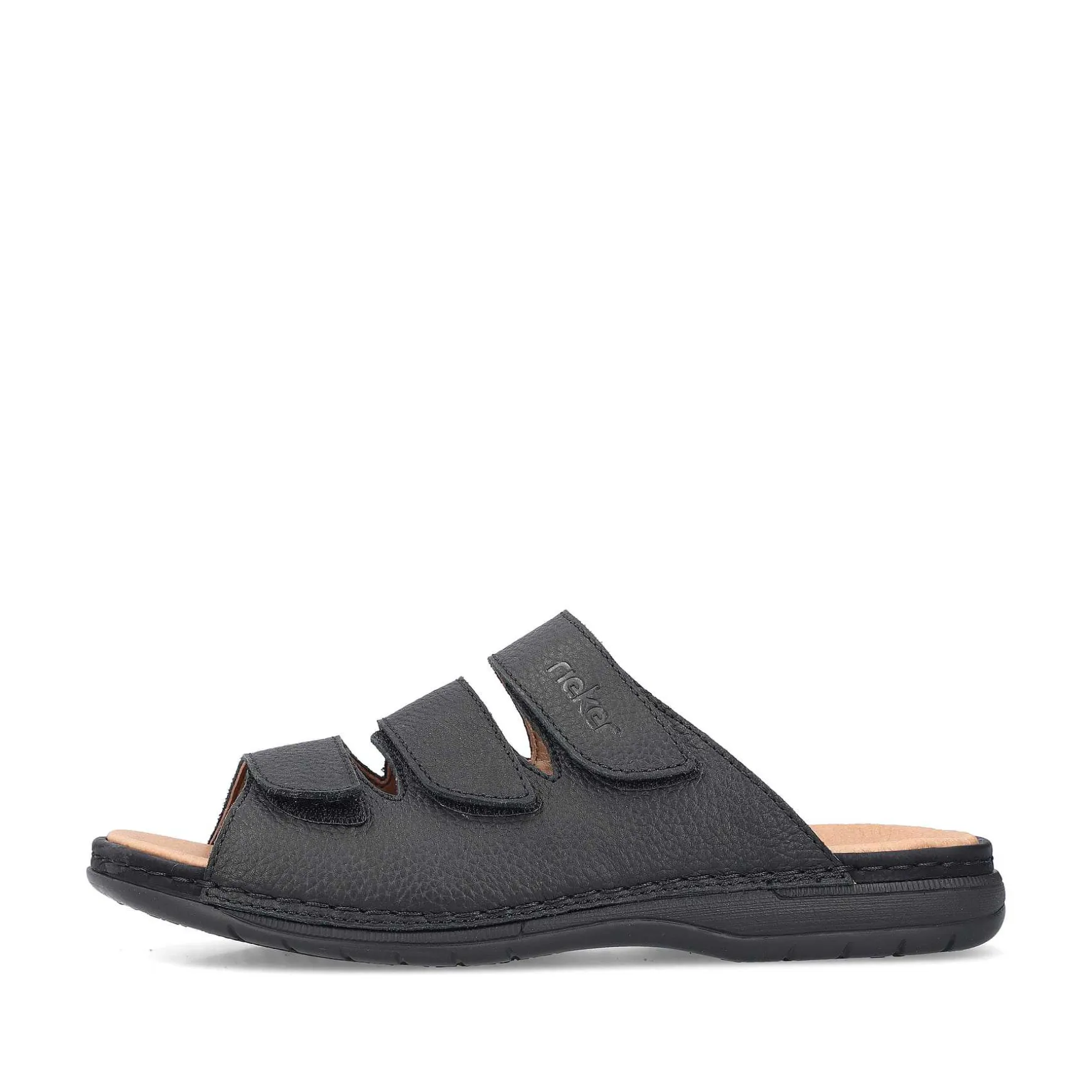 Rieker Men'S Mules Black Gray