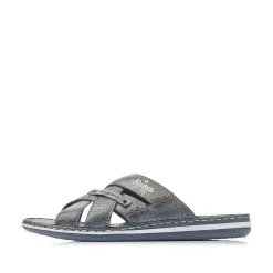 Rieker Men'S Mules Blue Gray