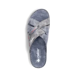 Rieker Men'S Mules Blue Gray