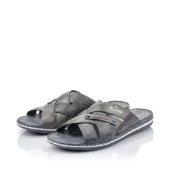 Rieker Men'S Mules Blue Gray