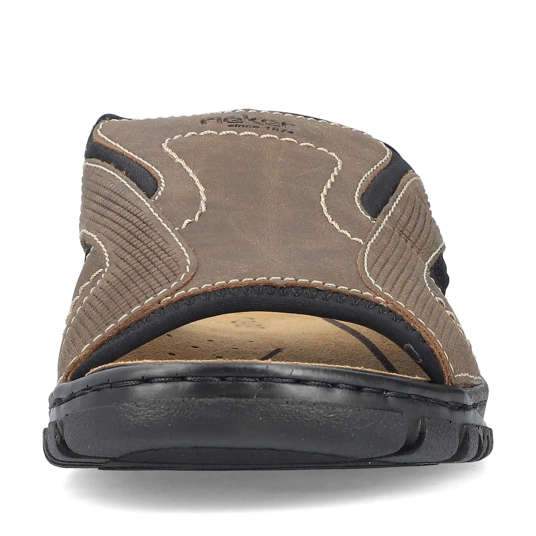 Rieker Men'S Mules Brown Gray