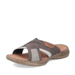 Rieker Men'S Mules Brown Gray