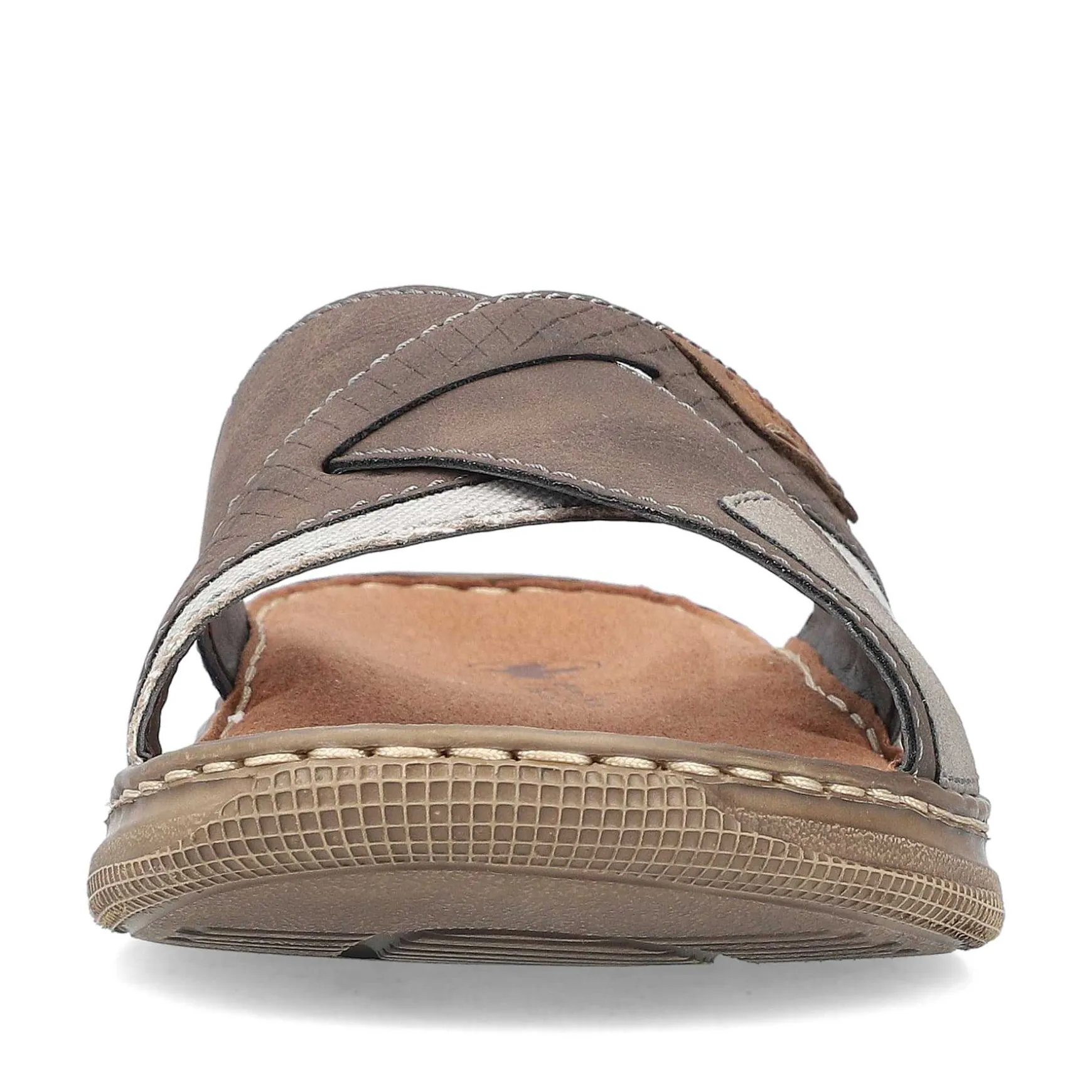 Rieker Men'S Mules Brown Gray