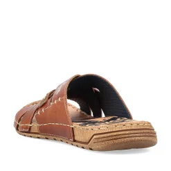 Rieker Men'S Mules Chestnut Brown