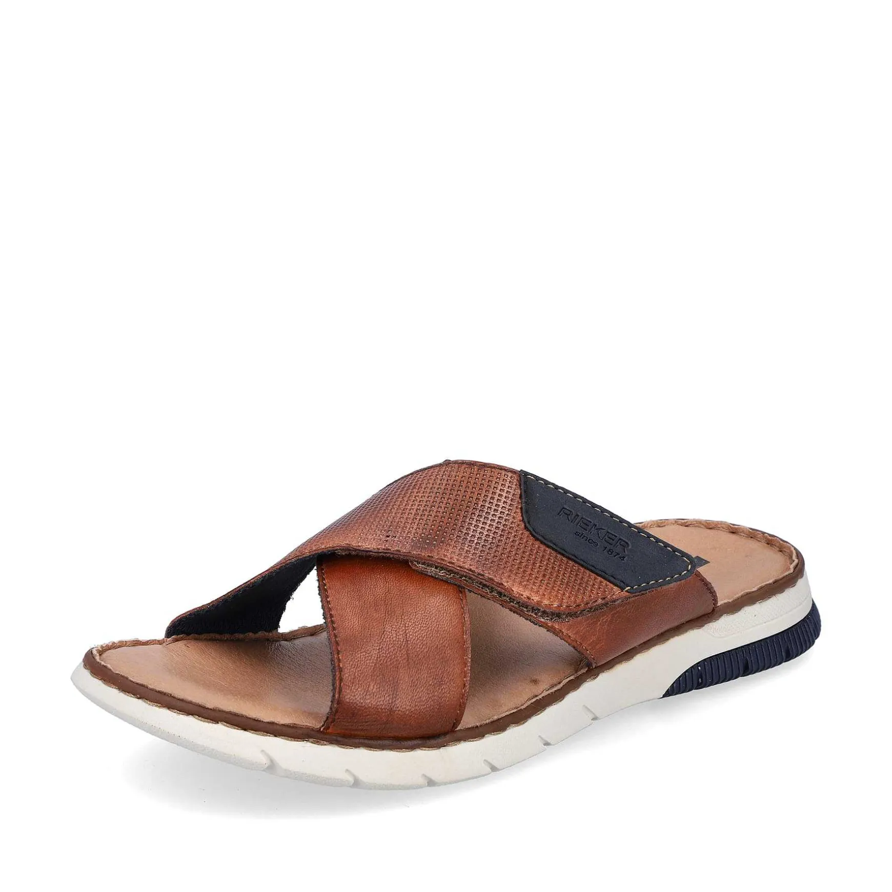 Rieker Men'S Mules Chestnut Brown