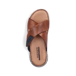 Rieker Men'S Mules Chestnut Brown