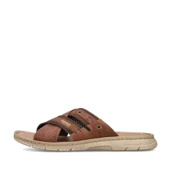 Rieker Men'S Mules Chestnut Brown