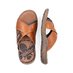 Rieker Men'S Mules Coffee Brown